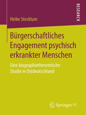 cover image of Bürgerschaftliches Engagement psychisch erkrankter Menschen